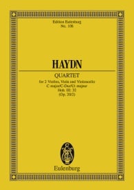 Haydn: String Quartet C major Opus 20/2 Hob. III: 32 (Study Score) published by Eulenburg